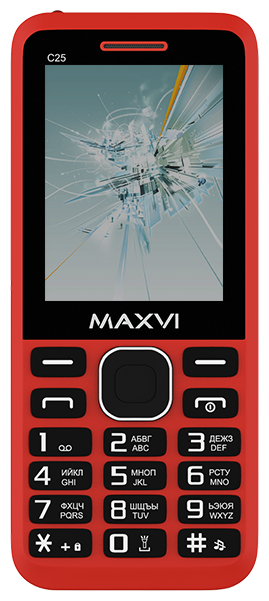 Купить Мобильный телефон Maxvi C25 red