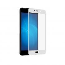 Купить Защитное стекло DF с цветной рамкой (fullscreen) для Huawei Honor 6C Pro hwColor-22 (white)