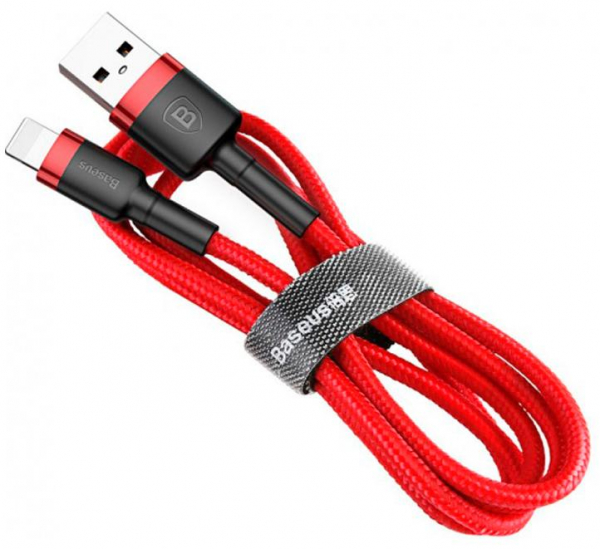 Купить Кабель Baseus cafule Cable USB For lightning 2.4A 1M Red+Red