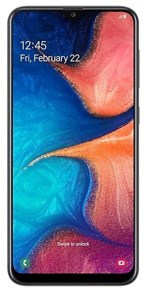 Купить Смартфон Samsung Galaxy A20 (SM-A205F) Black