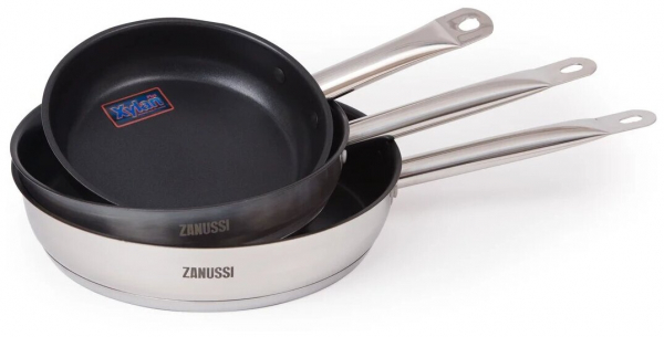 Купить Набор посуды Zanussi Ancona из нержавеющей стали, З предмета (ZCR01617AF)