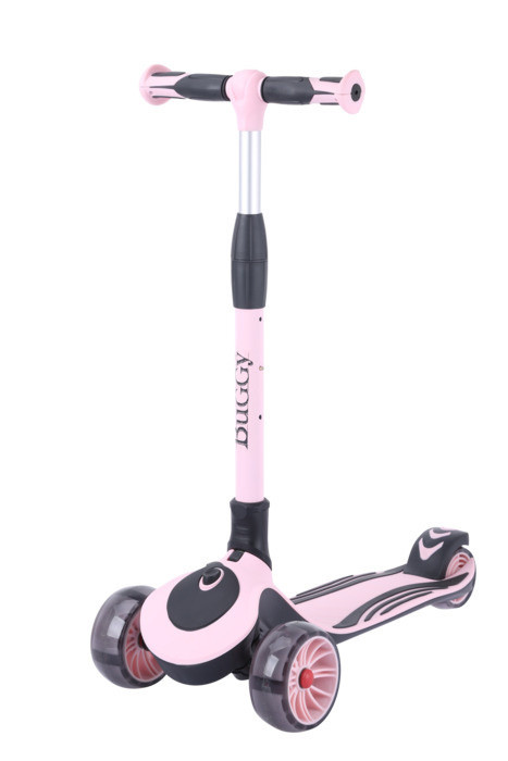 Купить Трехколесный самокат TechTeam Buggy (2021) розовый-черный