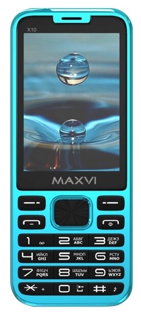 Купить Мобильный телефон Maxvi X10 aqua blue