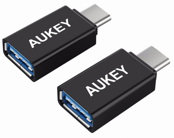 Купить Комплект переходников Aukey CB-A1 USB 3.0 - USB-C (Black)