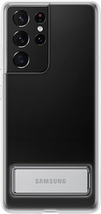 Купить Чехол-накладка Samsung Clear Standing Cover для Galaxy S21 Ultra, прозрачный (EF-JG998CTEGRU)