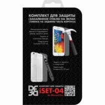 Купить Защитное стекло + противоударная пленка для iPhone 6Plus DF iSet-04