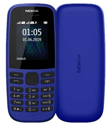 Купить Мобильный телефон Телефон Nokia 105 DS (2019) Blue