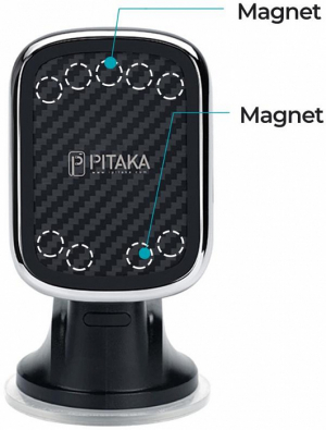 Купить Автодержатель Pitaka New MagMount QI Suction Cup CMS3001Q