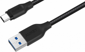 Купить Кабель AUKEY CB-AC2, USB Type-C - USB-A 3.0, 2m, чёрный