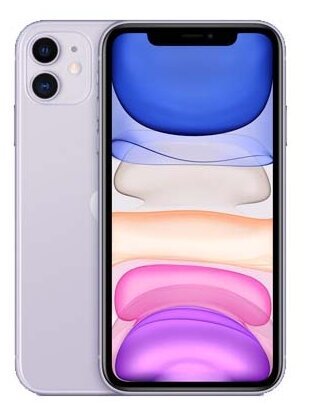 Смартфон Apple iPhone 11 128GB фиолетовый (MHDM3RU/A)(Новая комплектация)