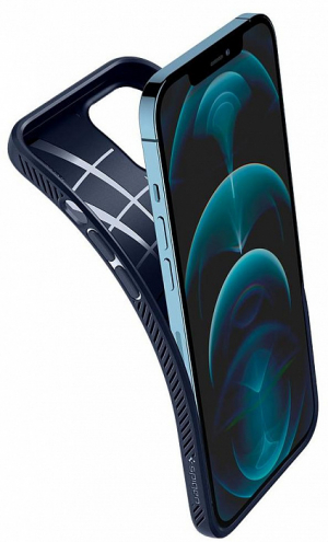Купить Чехол Spigen Liquid Air (ACS02247) для iPhone 12 Pro Max (Navy) (1191837)