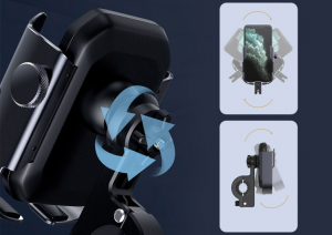 Купить Держатель для Мотоцикла Baseus adjustable phone bike mount holder for handlebar and mirror black