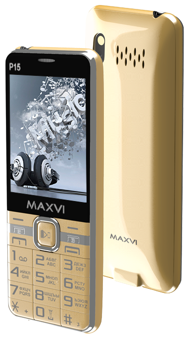 Мобильный телефон Maxvi P15 Gold
