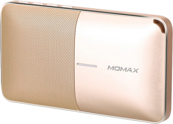 Купить Портативная акустика Портативная колонка + Power bank Momax Zonic Wireless, Gold