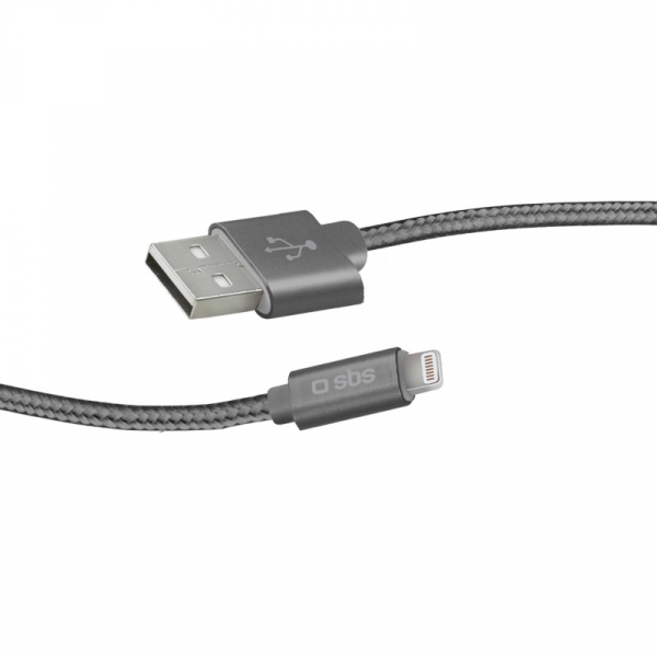 Купить Зарядный кабель Ligthning to USB, 1м, dark silver