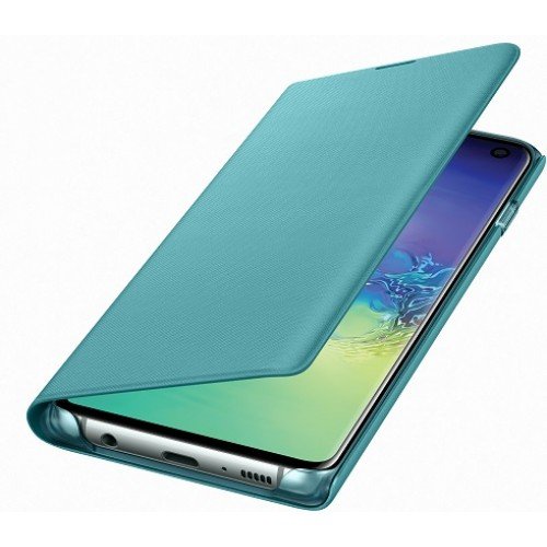 Купить Чехол Samsung EF-NG973PGEGRU Led View для Galaxy S10 зеленый