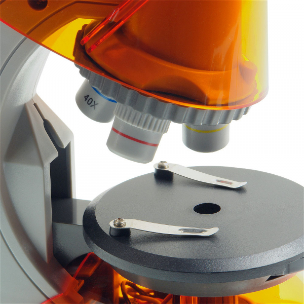 Купить Микроскоп Микромед «Атом» 40–640x, апельсин