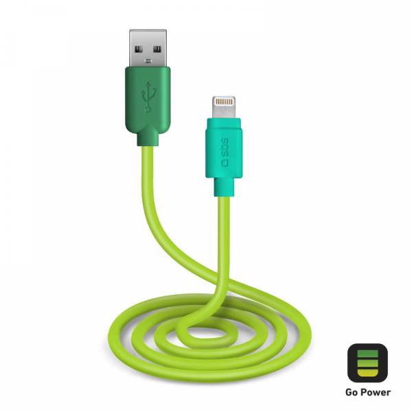 Купить Зарядный кабель Ligthning-USB, 1м зеленый