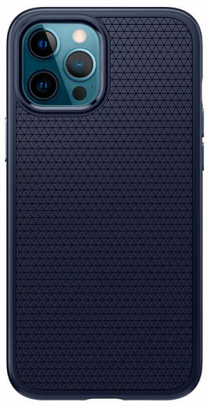 Купить Чехол Spigen Liquid Air (ACS02250) для iPhone 12/12 Pro (Navy) (1191838)