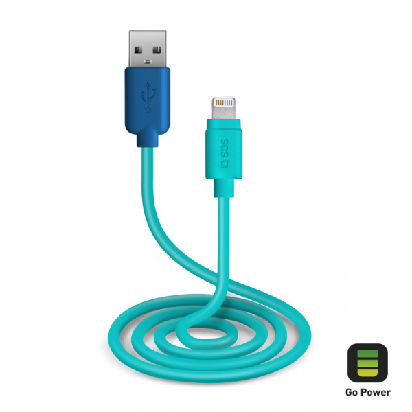 Купить Зарядный кабель Ligthning-USB, 1м синий