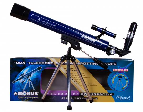 Купить Телескоп Konus Konuspace-4 50/600 AZ, настольный