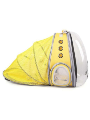 Купить Рюкзак-палатка для переноски животных Petsy transparent (желтый)