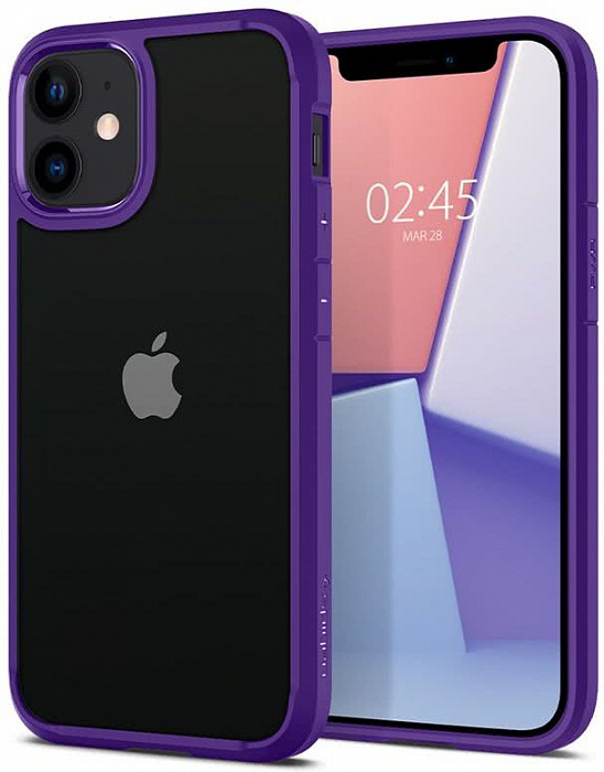 Купить Чехол-накладка Spigen Crystal Hybrid (ACS01544) для iPhone 12 mini (Purple) 1167205