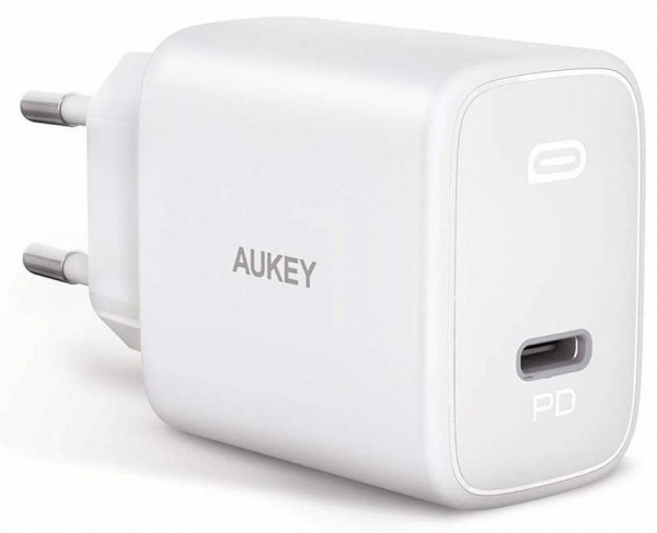 Сетевое зарядное устройство Aukey Swift PD 20W USB-C PA-F1S (White)