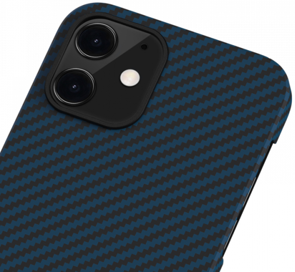 Купить Чехол Pitaka MagEZ Case (KI1208) для iPhone 12 Mini (Black/Blue) 1178283