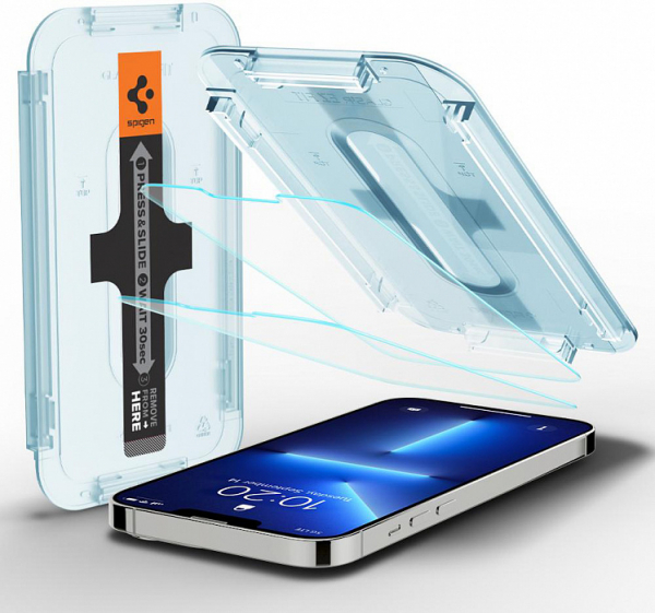 Защитное стекло Spigen Glas.tR EZ Fit Slim 2 Pack (AGL03385) для iPhone 13/13 Pro (Clear)