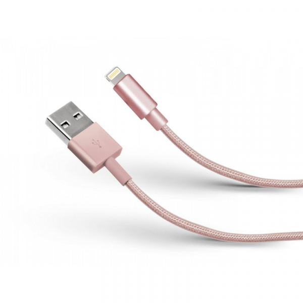 Купить Зарядный кабель Ligthning MFI to USB, 1м pink