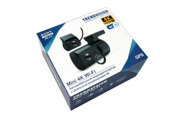 Купить Видеорегистратор TrendVision Mini 4K  Wi-Fi 2CH PRO