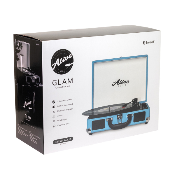 Купить Виниловый проигрыватель Alive Audio GLAM Aqua