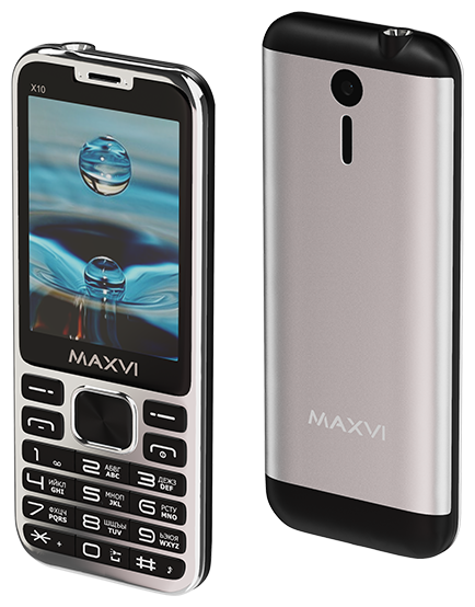 Купить Мобильный телефон Maxvi X10 Metallic Silver