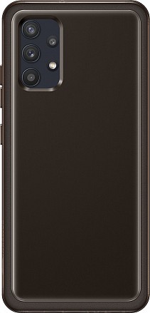 Купить Чехол Samsung Galaxy A32 Soft Clear Cover черный (EF-QA325TBEGRU)