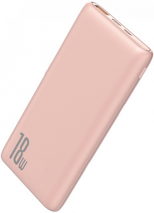 Купить Аккумулятор внешний BASEUS 10000mAh 18W PD+QC Quick Charge Portable Power Bank - Pink