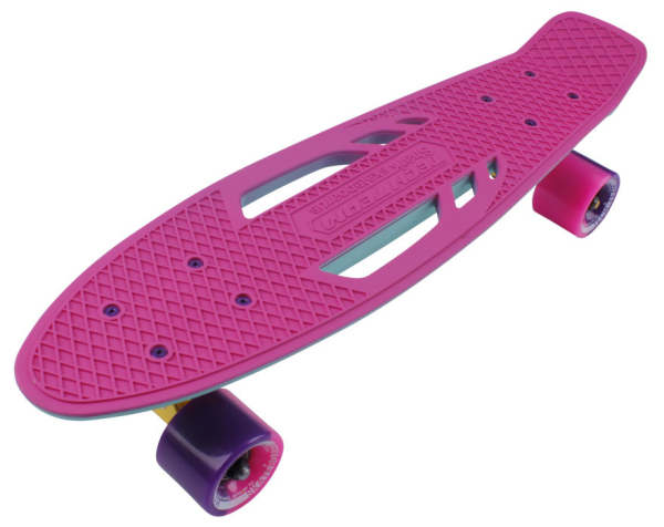 Купить Скейтборд Tech Team Shark 22" розовый-бирюзовый