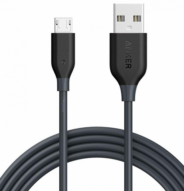 Купить Кабель Anker PowerLine Micro USB (6ft) Gray Offline Packaging V3