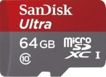 Купить Карта памяти MicroSD 64Gb Sandisk Ultra Android (Class 10) SDSDQUAN-064G-G4A*