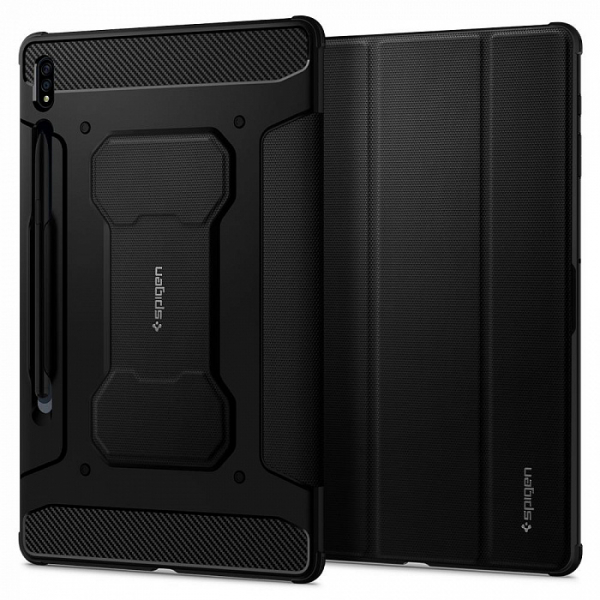 Купить Чехол Spigen Rugged Armor Pro (ACS01607) для Samsung Galaxy Tab S7+ (Black)