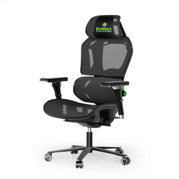 Купить Компьютерное кресло (для геймеров) Eureka TYPHON, зеленый