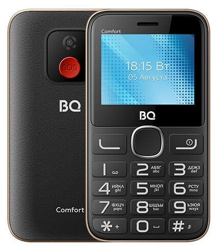 Купить Мобильный телефон BQ 2301 Comfort Black+gold