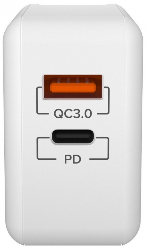 Купить Cетевое зарядное устройство Lyambda 20Вт c 2- мя выходами (PD+QC3.0) LT22