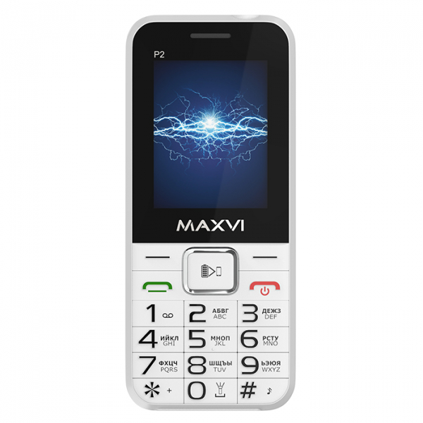Мобильный телефон Maxvi P2 white