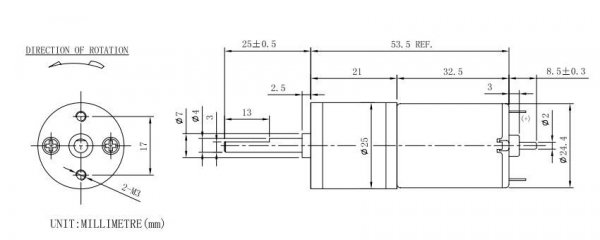 Купить Makeblock 25MM DC MOTOR PACK-BLUE (95010)