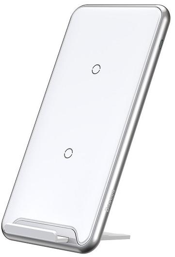 Купить Беспроводное зарядное устройство Беспроводное ЗУ Baseus Three-coil Wireless Charging Pad (WXHSD-B01) White