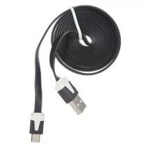 Купить Кабель Oxion USB 2.0 microUSB 1,5м плоский черный DCC008BK