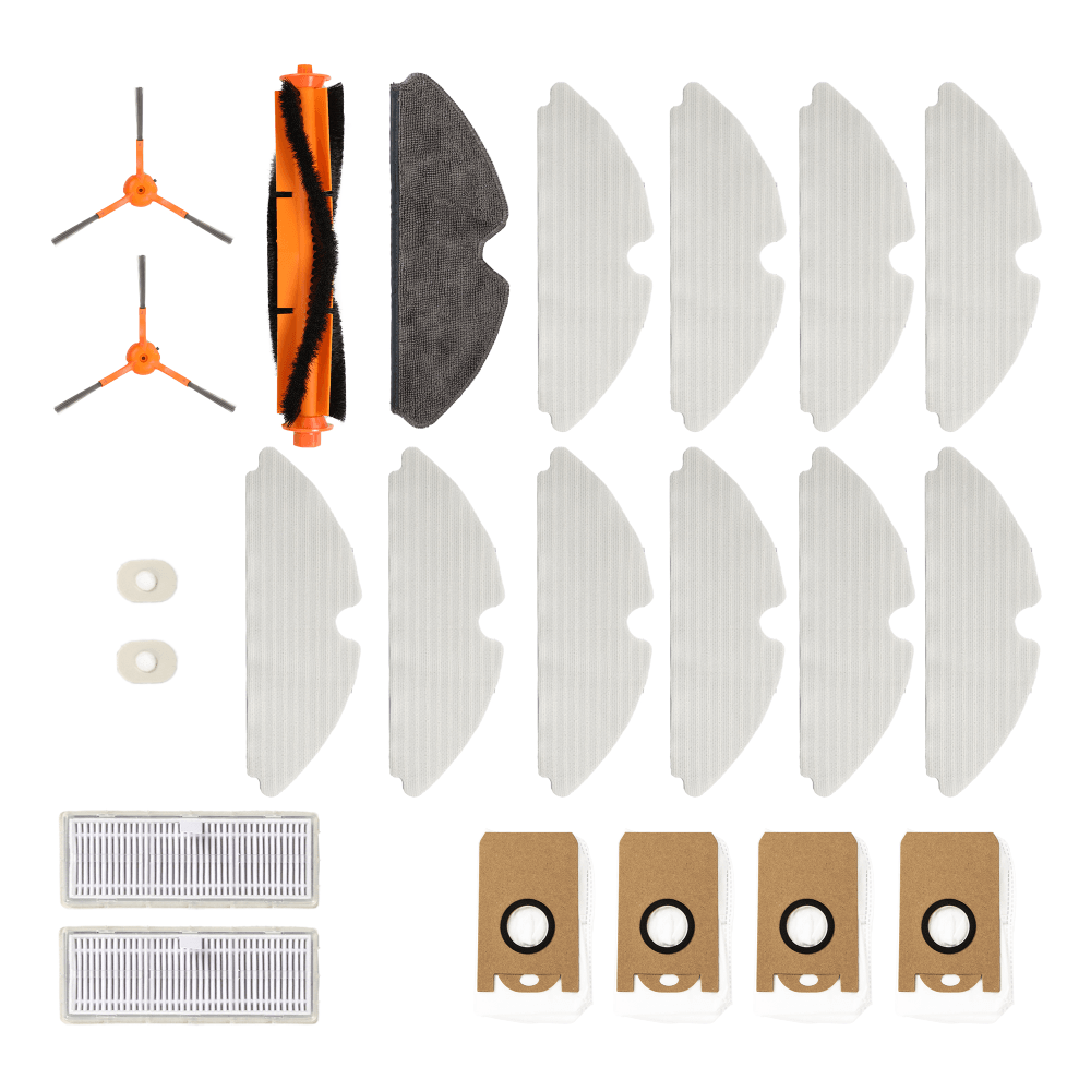 Купить Комплект аксессуаров для робота-пылесоса Kyvol S31 (основная щетка - 1 шт., боковая щетка - 2 шт., фильтр - 4 шт., сменная салфетка - 10 шт., пылесборник - 4 шт.)