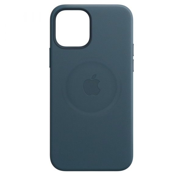 Чехол клип-кейс Apple для IPhone 12 mini Leather Case with MagSafe синий балтийский (MHK83ZE/A)