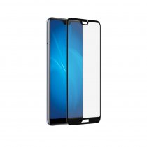 Купить Защитное стекло DF с цветной рамкой (fullscreen) для Huawei Honor P20 Lite hwColor-40 (black)
